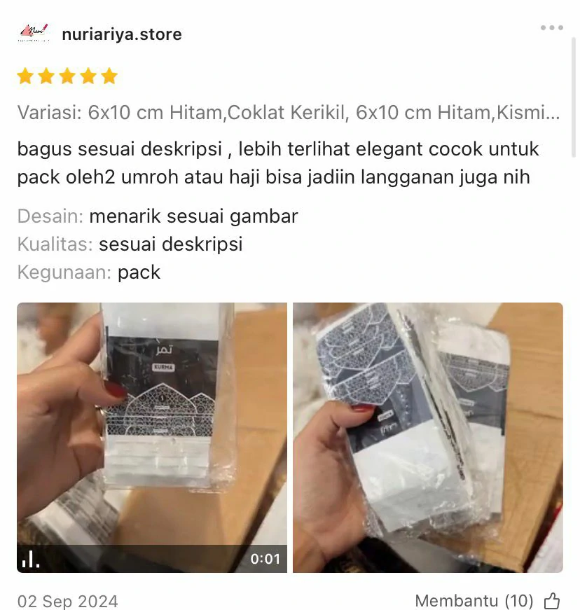 Testimoni Produk Shaff Store 03