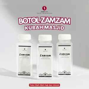 Botol Kosong Untuk Air Zamzam 250ml - Kubah Masjid Putih