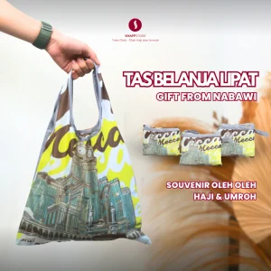 Tas Belanja Lipat Souvenir Oleh Oleh Umroh MECCA MADINAH