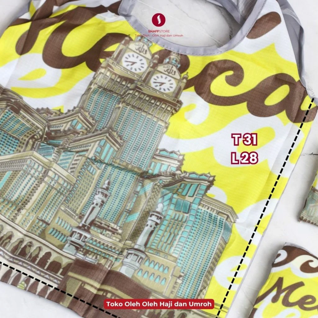 Tas Belanja Lipat Souvenir Oleh Oleh Umroh MECCA MADINAH - Image 8