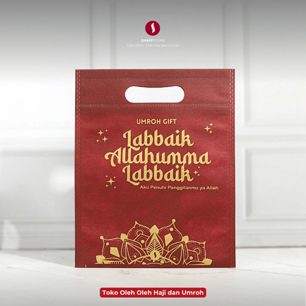 Tas Hadiah Umroh Souvenir Oleh Oleh Umroh Labbaik dan Umroh Mubarak Series - Image 9