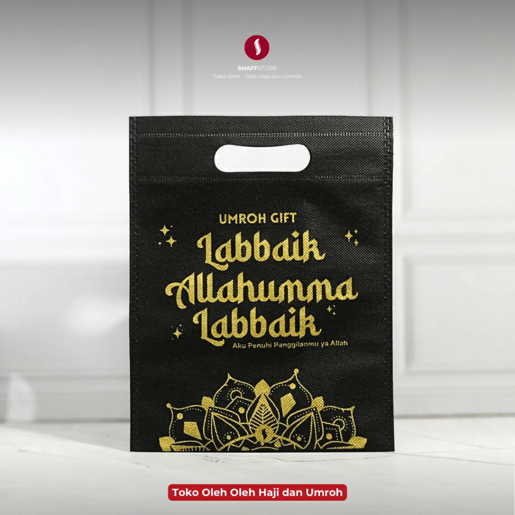 Tas Hadiah Umroh Souvenir Oleh Oleh Umroh Labbaik dan Umroh Mubarak Series - Image 7