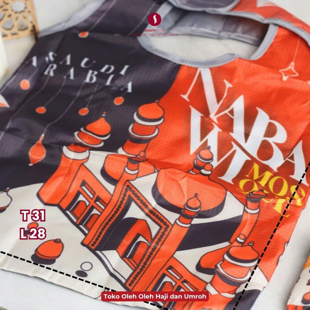 Tas Belanja Lipat Souvenir Oleh Oleh Umroh NABAWI SAUDI ARABIA - Image 5