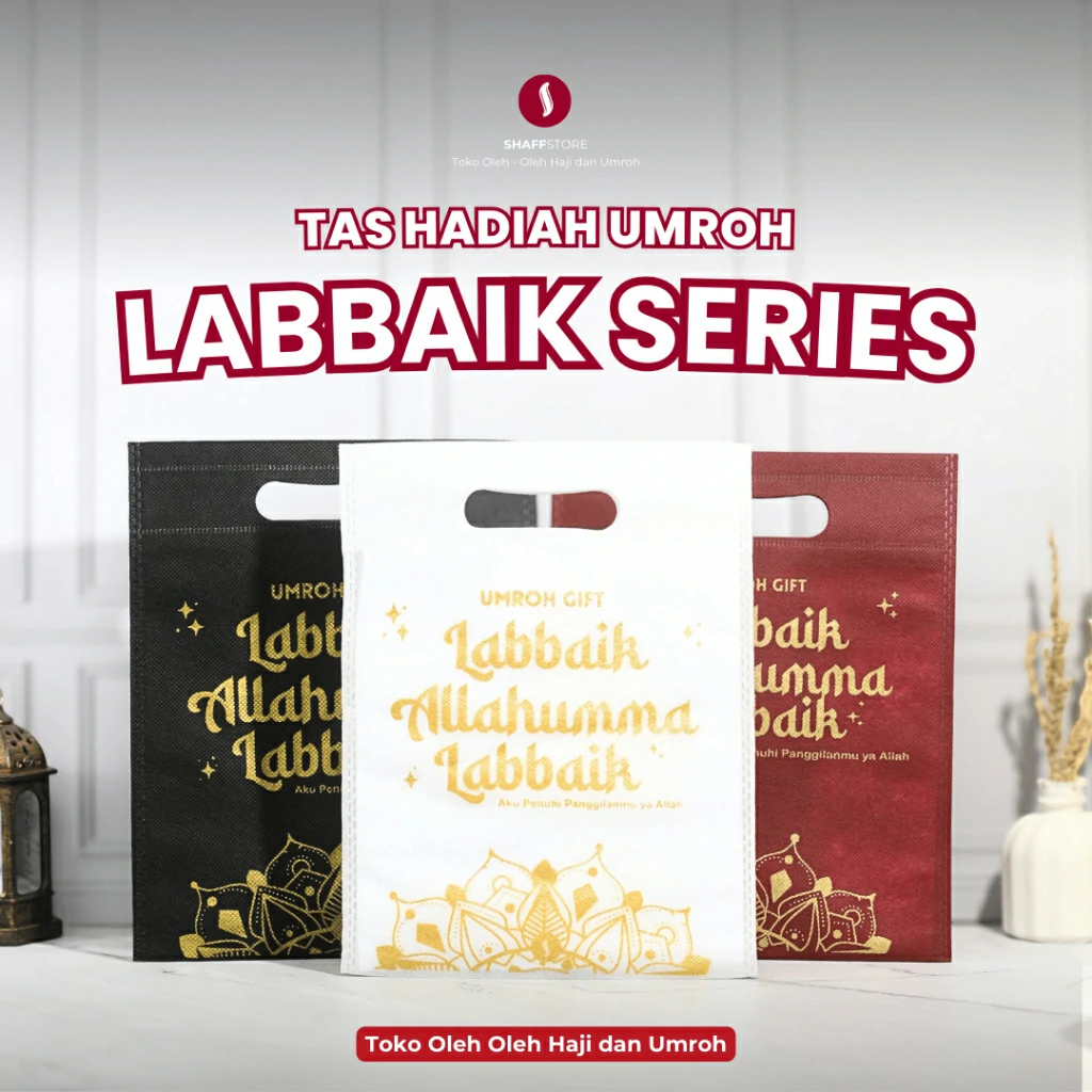 Tas Hadiah Umroh Souvenir Oleh Oleh Umroh Labbaik dan Umroh Mubarak Series - Image 6