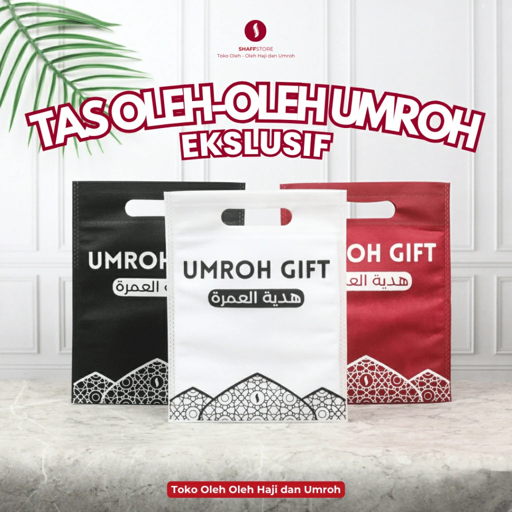 Shaffstore Tas Hadiah Oleh Oleh Haji Dan Umroh Souvenir Haji dan Umroh Ekslusif Labbaik & Kubah Series - Image 5