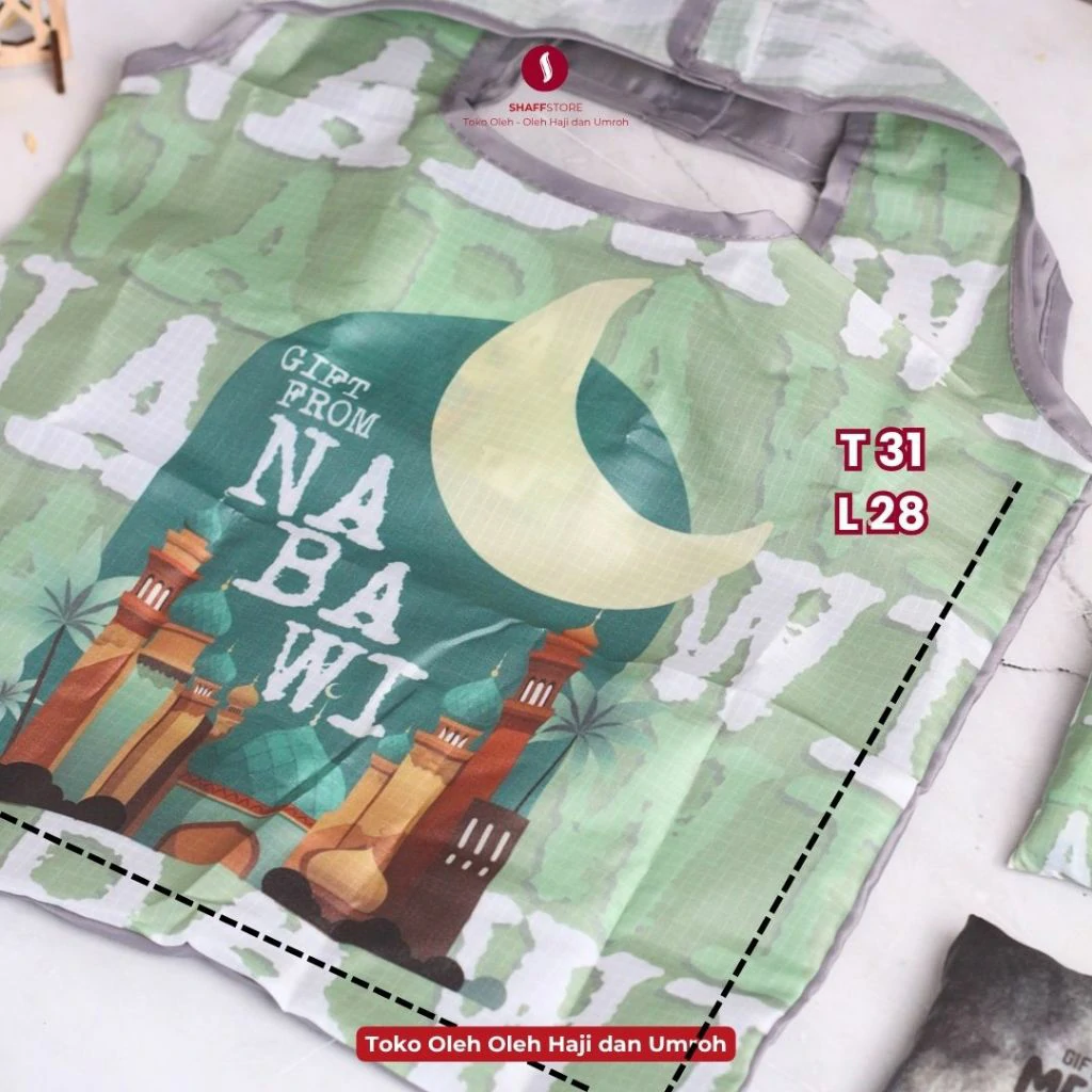 Tas Belanja Lipat Souvenir Oleh Oleh Umroh NABAWI - Image 5