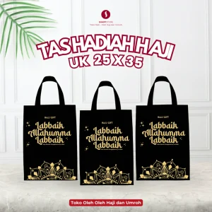 Shaftstore Tas hadiah HAJI souvenir oleh oleh HAJI LABBAIK UK 25x35