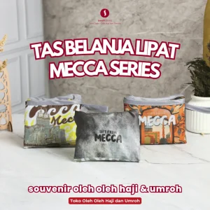 Tas Belanja Lipat Souvenir Oleh Oleh Umroh Mecca Series