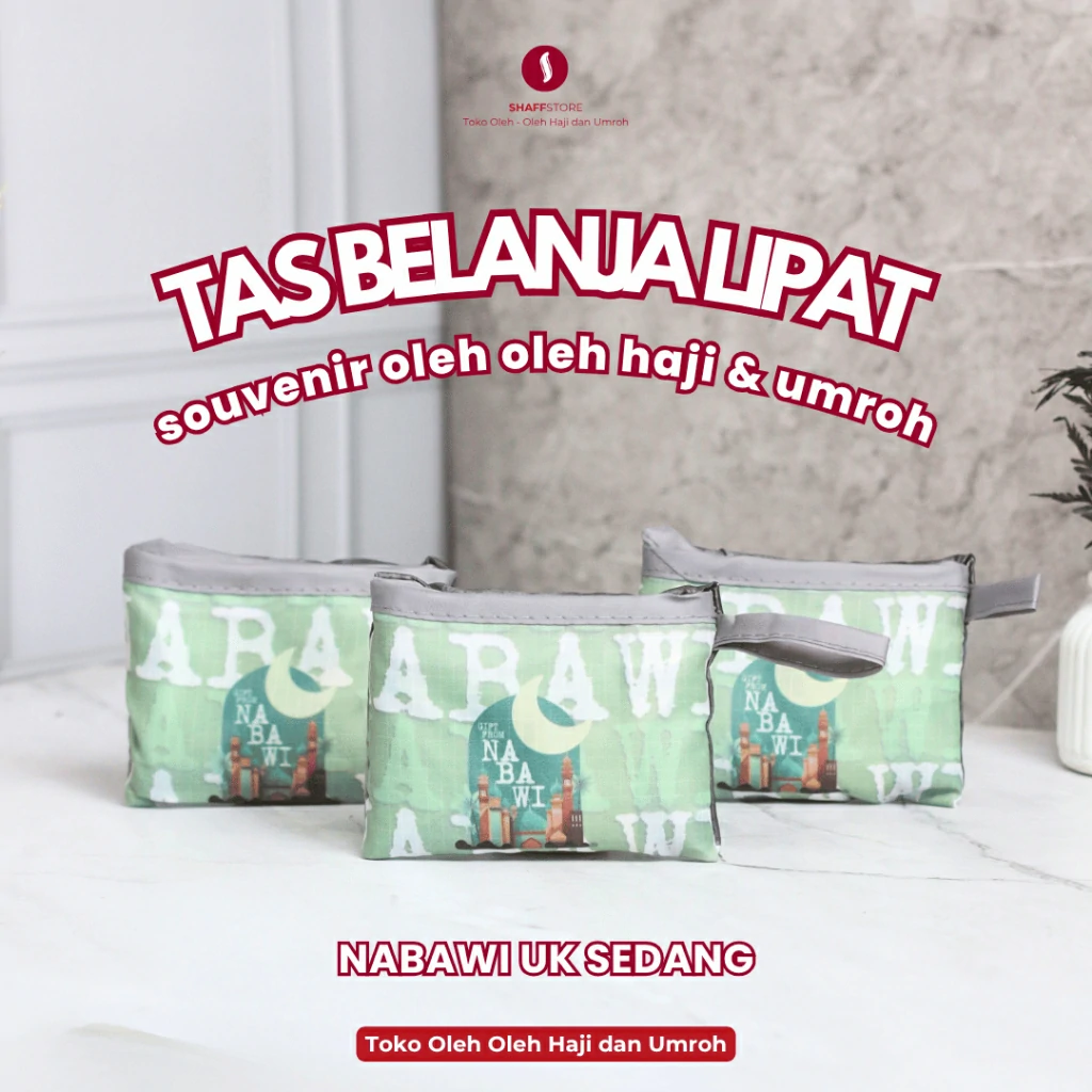 Tas Belanja Lipat Souvenir Oleh Oleh Umroh NABAWI - Image 7