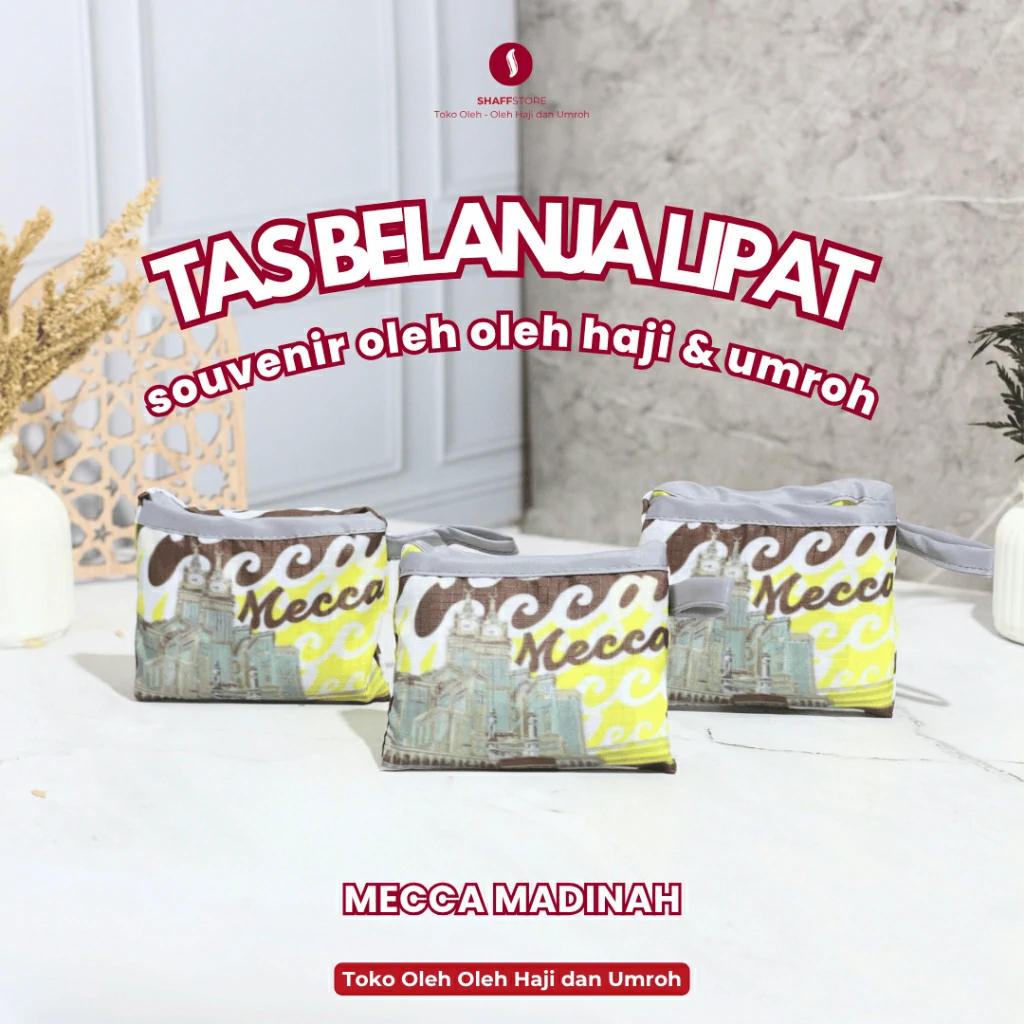 Tas Belanja Lipat Souvenir Oleh Oleh Umroh MECCA MADINAH - Image 2
