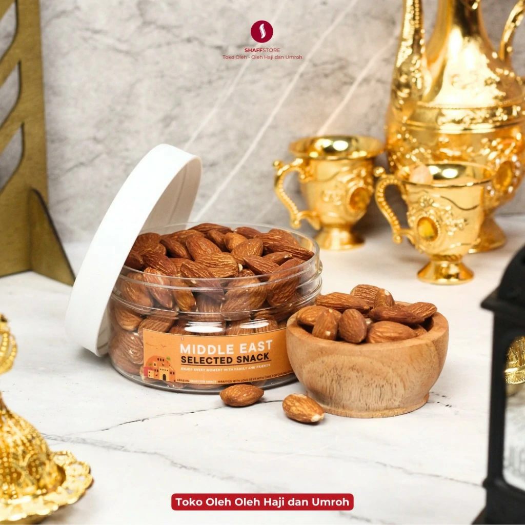 Kacang Almond Panggang Kupas Premium Organik Roasted Almond Original Natural - Image 7