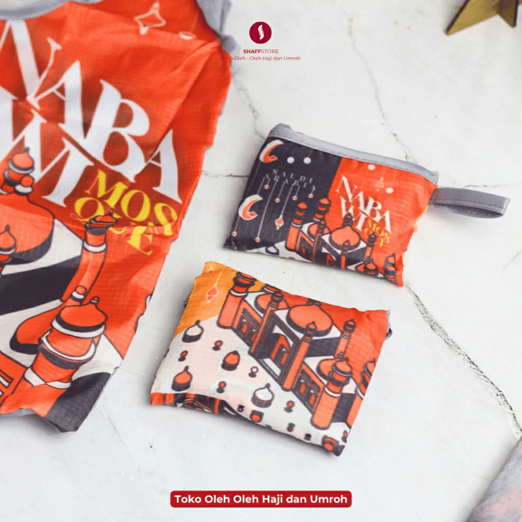 Tas Belanja Lipat Souvenir Oleh Oleh Umroh NABAWI SAUDI ARABIA - Image 3