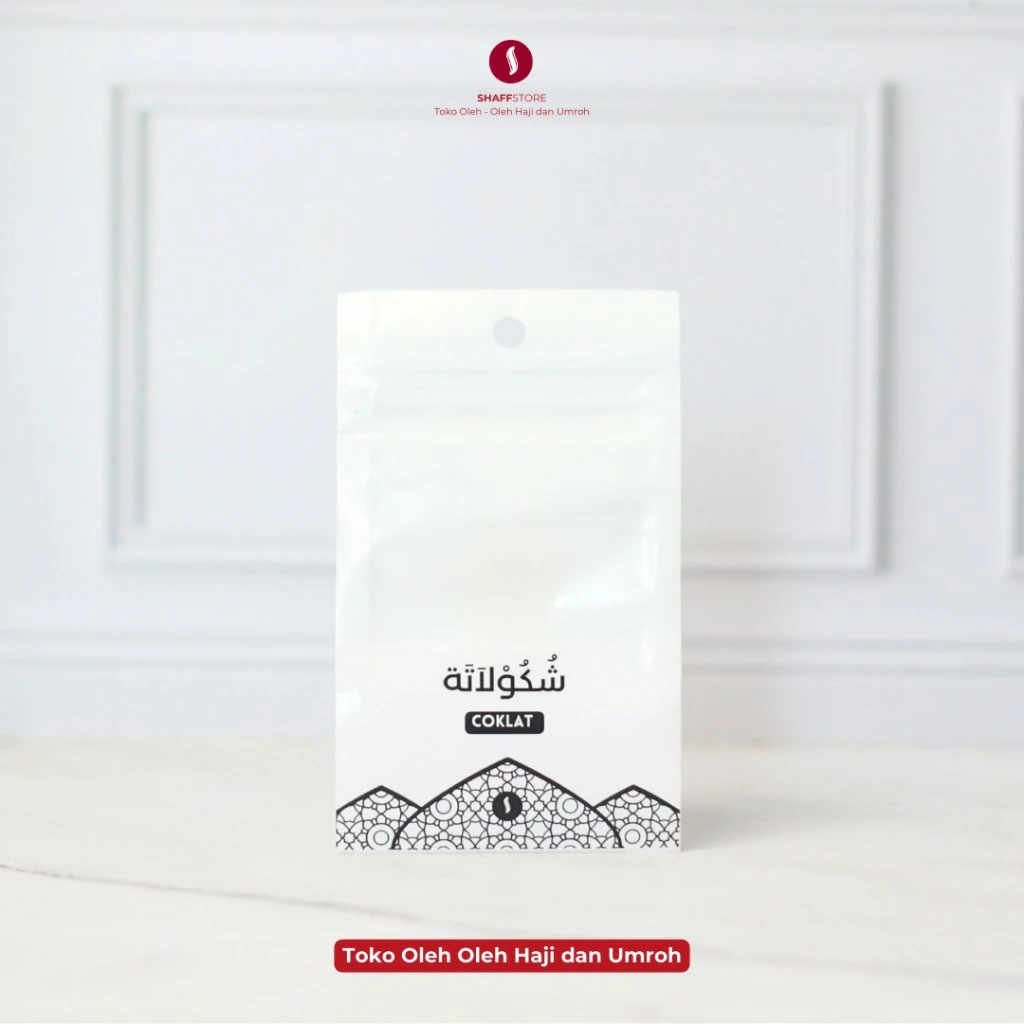 Kemasan Coklat Kerikil Ekslusif Oleh oleh Umroh Kemasan Tanpa Isi Hanya Plastik 1 Pak isi 50 pcs - Image 3