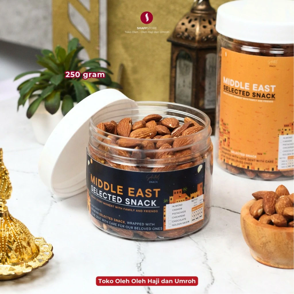 Kacang Almond Panggang Kupas Premium Organik Roasted Almond Original Natural - Image 4