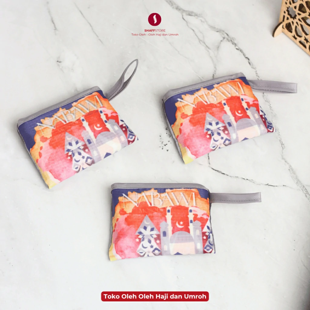 Tas Belanja Lipat Souvenir Oleh Oleh Umroh NABAWI MERAH - Image 4