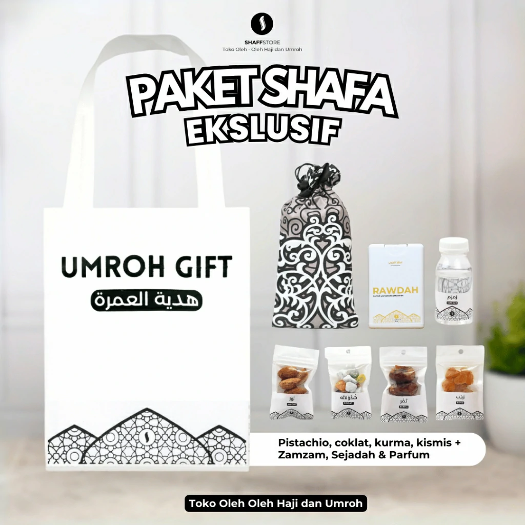Paket Isian Hampers Tas JInjing Shafa White Series – Oleh-Oleh Haji & Umroh Eksklusif - Image 3