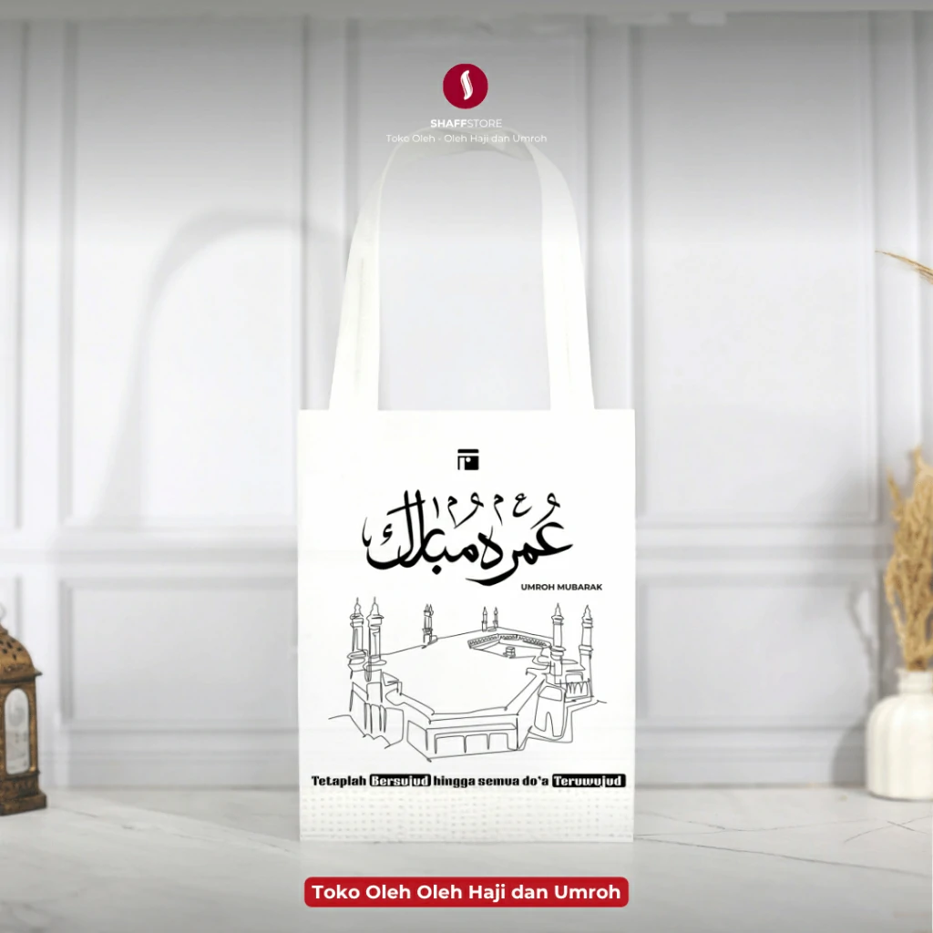Tas Hadiah Umroh Souvenir Oleh Oleh Umroh Labbaik dan Umroh Mubarak Series - Image 3