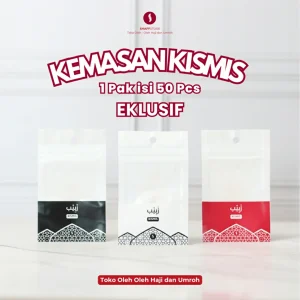 Kemasan Kismis Ekslusif Oleh oleh Umroh Kemasan Tanpa Isi Hanya Plastik 1 Pak isi 50 pcs