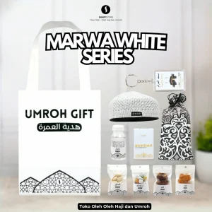 Paket Isian Hampers Tas Jinjing Marwa White Series – Oleh-Oleh Haji & Umroh Eksklusif