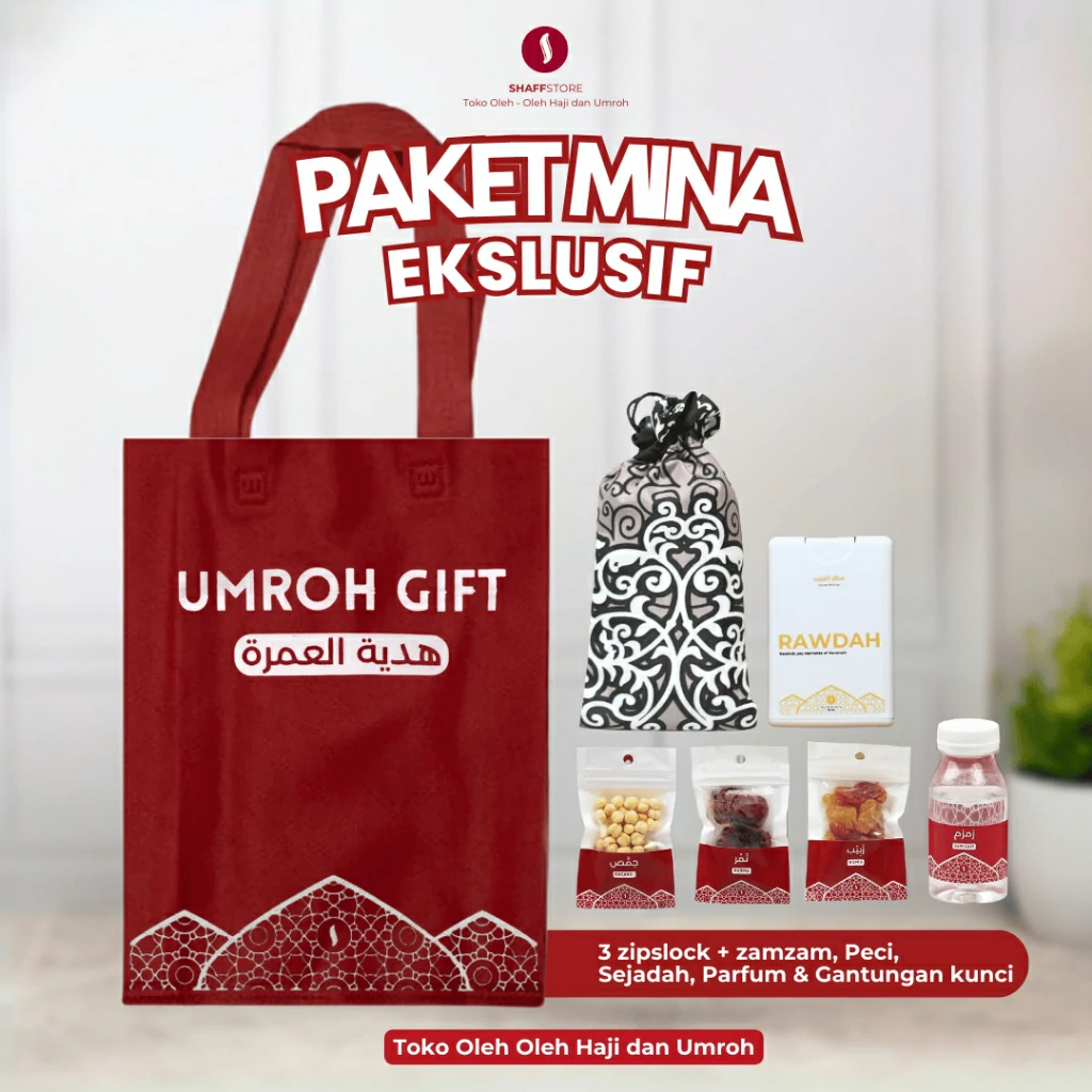 Paket Isian Hampers Tas Jinjing Mina Red Series – Oleh-Oleh Haji & Umroh Eksklusif - Image 3