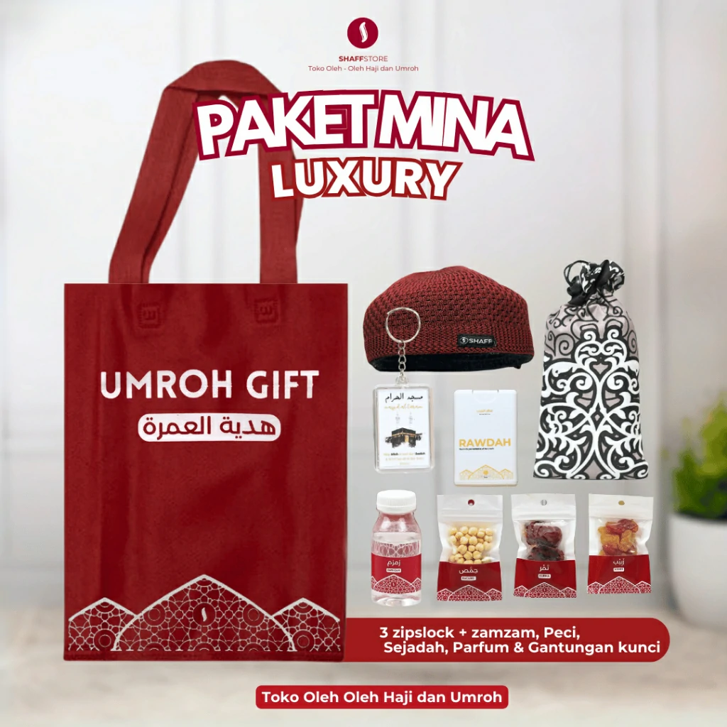 Paket Isian Hampers Tas Jinjing Mina Red Series – Oleh-Oleh Haji & Umroh Eksklusif - Image 4