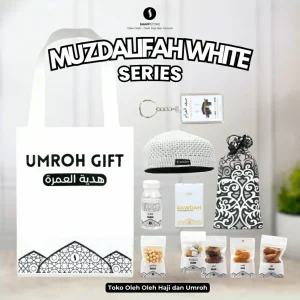 Paket Isian Hampers Tas Jinjing Muzdalifah White Series  – Oleh-Oleh Haji & Umroh Eksklusif