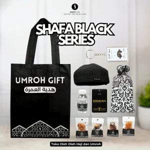 Paket Isian Hampers Tas JInjing Shafa Black Series – Oleh-Oleh Haji & Umroh Eksklusif