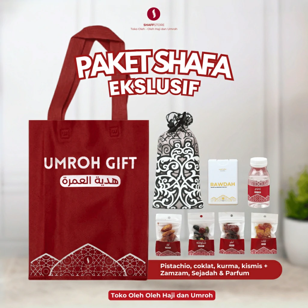 Paket Isian Hampers Tas JInjing Shafa Red Series – Oleh-Oleh Haji & Umroh Eksklusif - Image 3