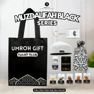 Paket Isian Hampers Tas Jinjing Muzdalifah Black Series – Oleh-Oleh Haji & Umroh Eksklusif