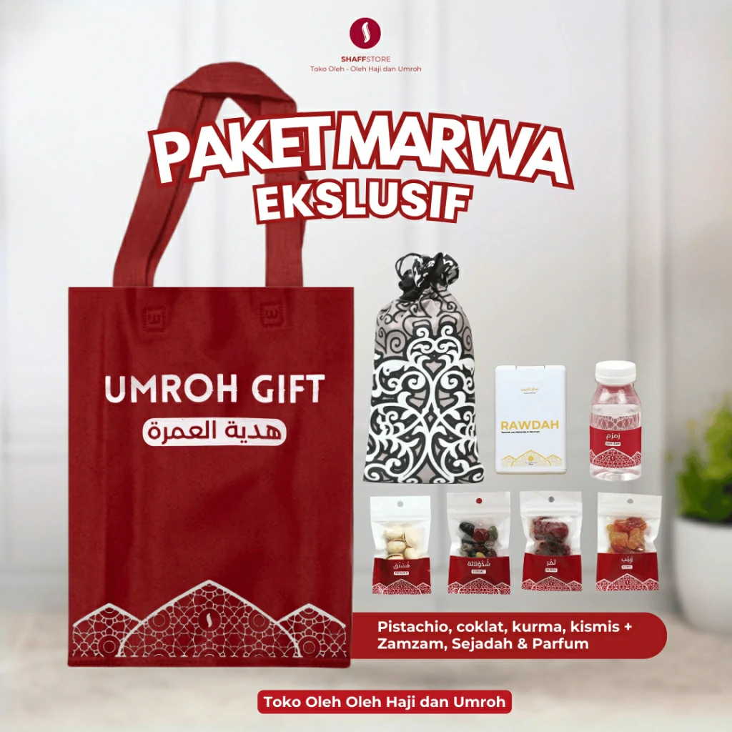 Paket Isian Hampers Tas Jinjing Marwa Red Series – Oleh-Oleh Haji & Umroh Eksklusif - Image 3