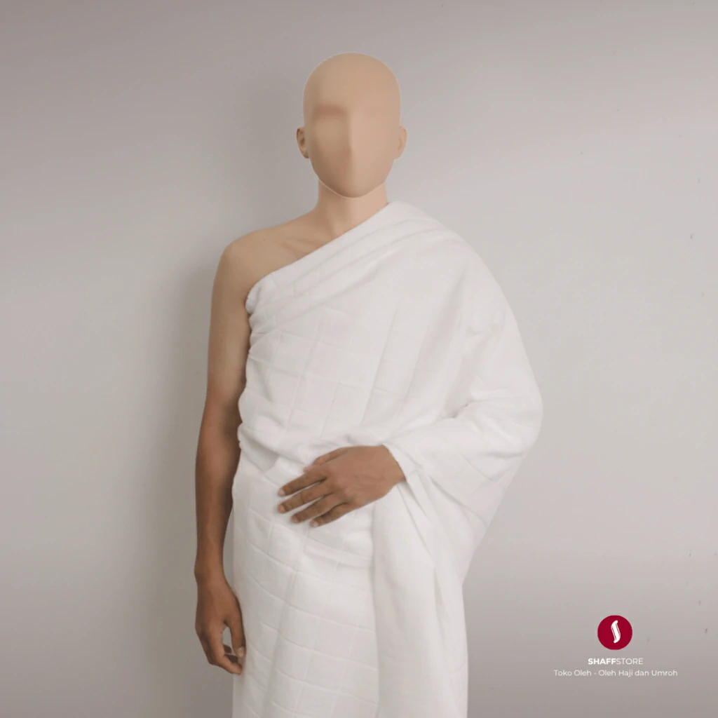 Kain Ihram Pria Dewasa - Perlengkapan Pakaian Haji dan Umroh - Image 3
