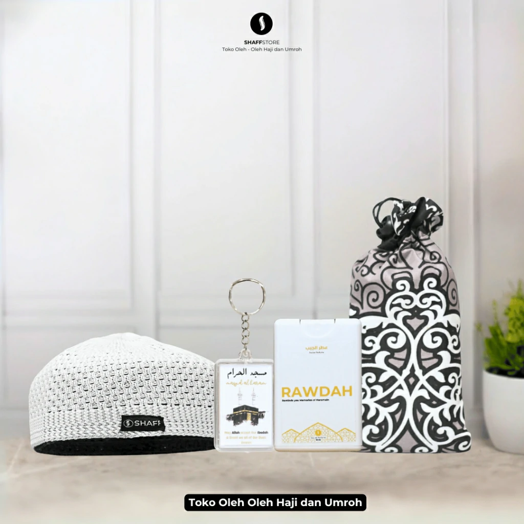 Paket Isian Hampers Tas JInjing Shafa White Series – Oleh-Oleh Haji & Umroh Eksklusif - Image 7