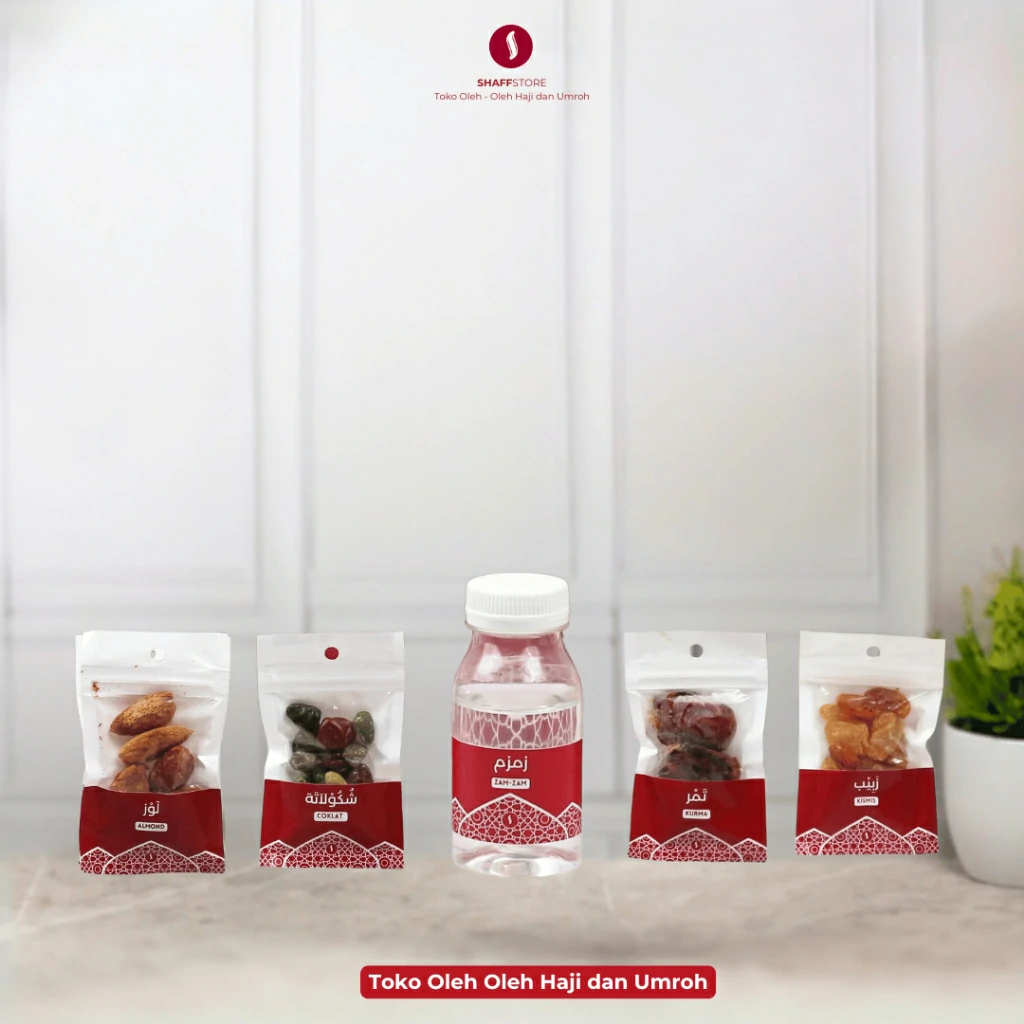 Paket Isian Hampers Tas JInjing Shafa Red Series – Oleh-Oleh Haji & Umroh Eksklusif - Image 6