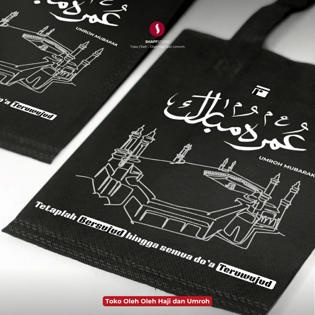 Tas Hadiah Umroh Souvenir Oleh Oleh Umroh Labbaik dan Umroh Mubarak Series - Image 4