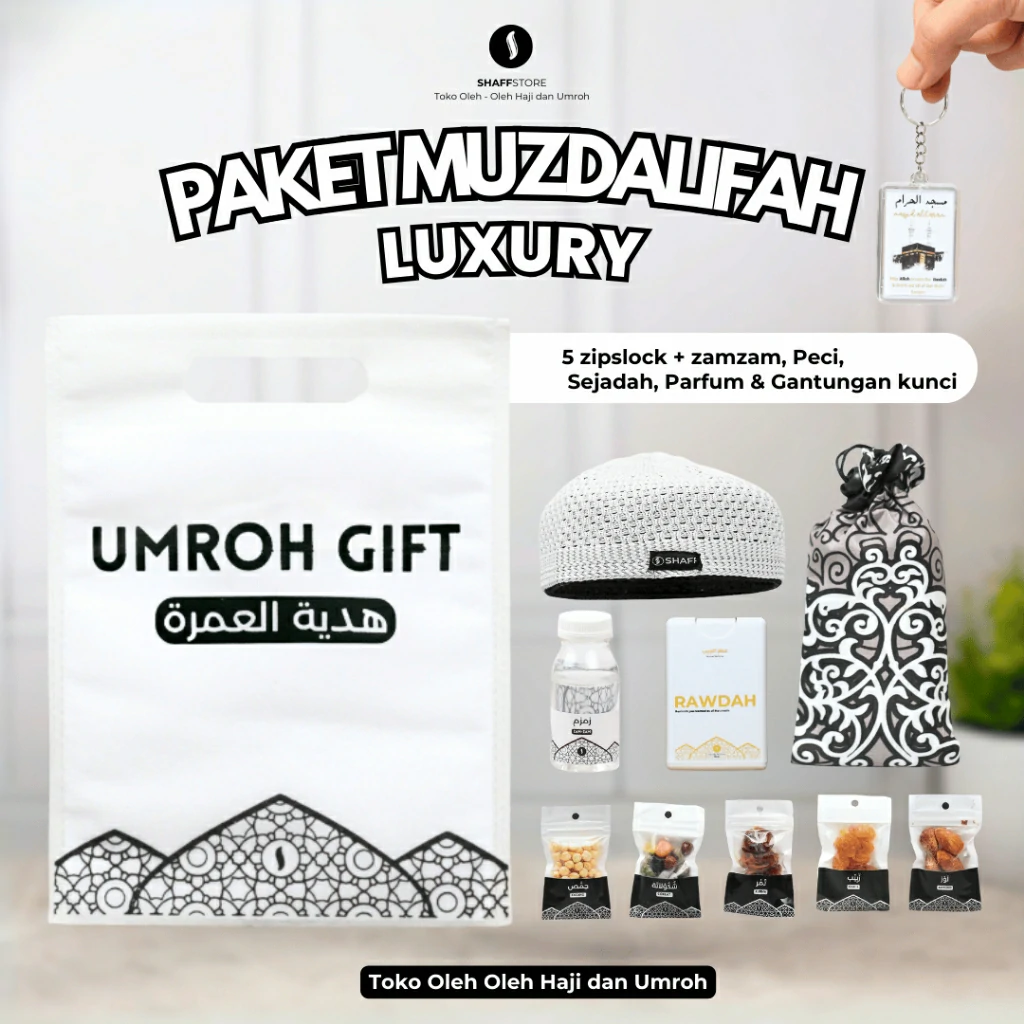 Paket Isian Hampers Muzdalifah White Series – Oleh-Oleh Haji & Umroh Eksklusif - Image 4