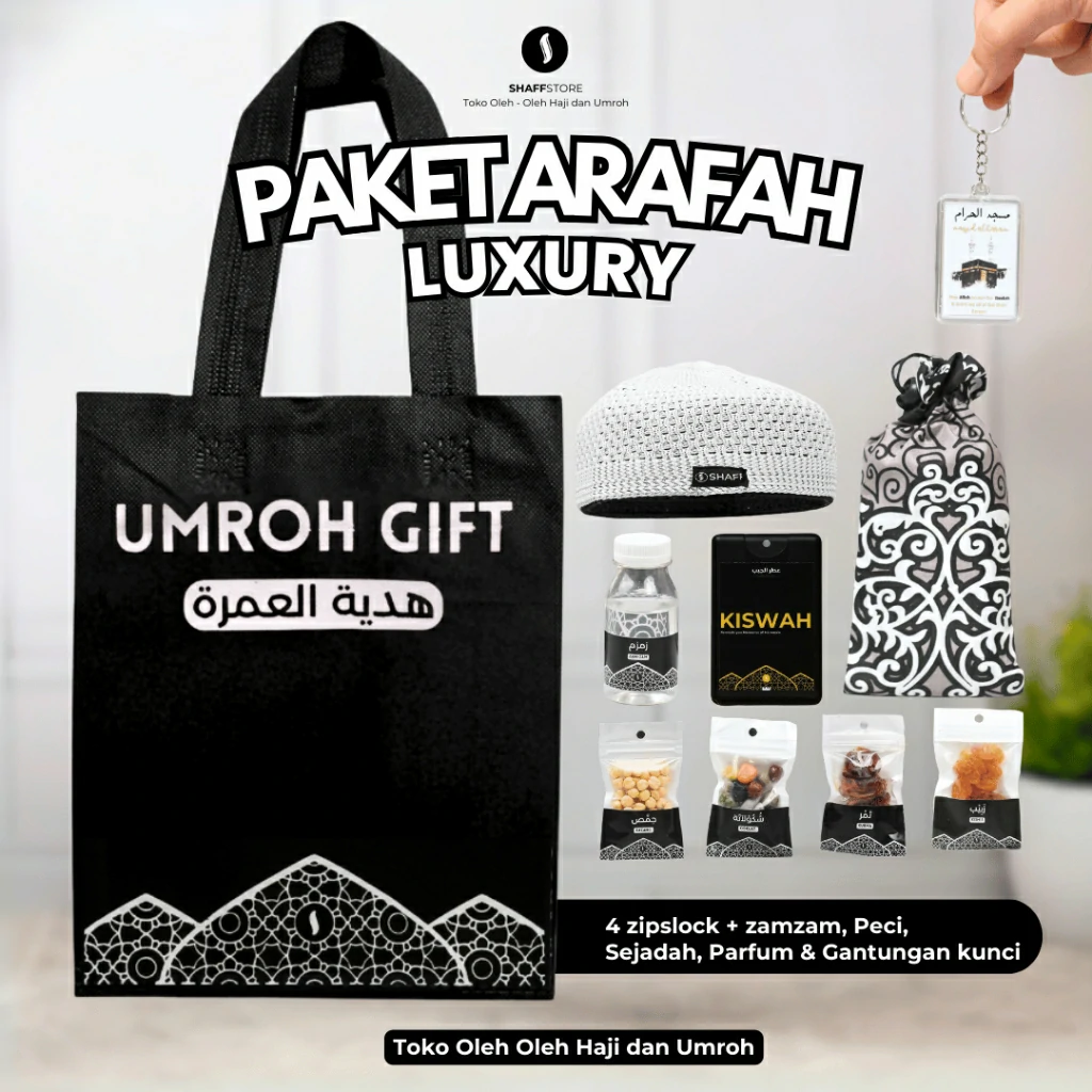 Paket Isian Hampers Tas Jinjing Arafah Black Series – Oleh-Oleh Haji & Umroh Eksklusif - Image 4
