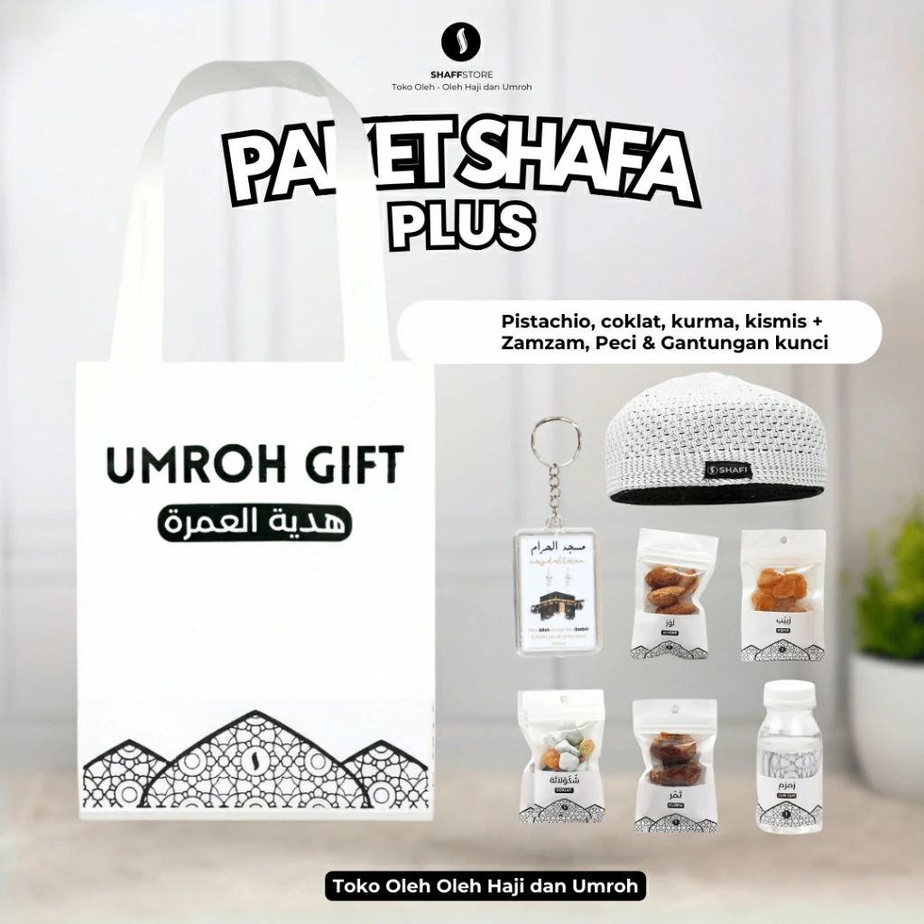 Paket Isian Hampers Tas JInjing Shafa White Series – Oleh-Oleh Haji & Umroh Eksklusif - Image 2