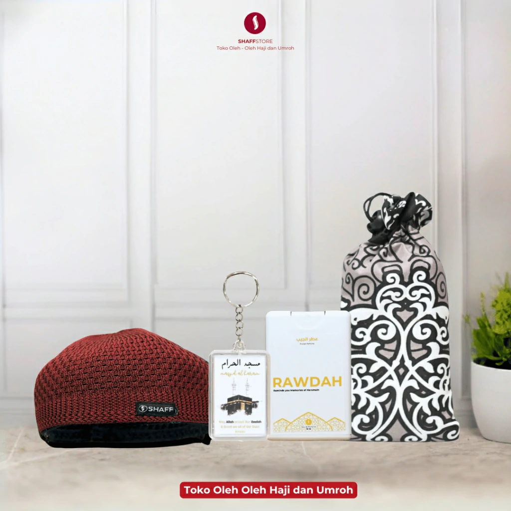 Paket Isian Hampers Tas Jinjing Haromain Red Series – Oleh-Oleh Haji & Umroh Eksklusif - Image 7