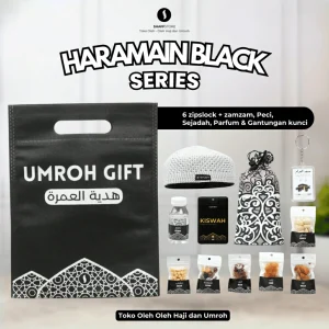 Paket Isian Hampers Haromain Black Series – Oleh-Oleh Haji & Umroh Eksklusif