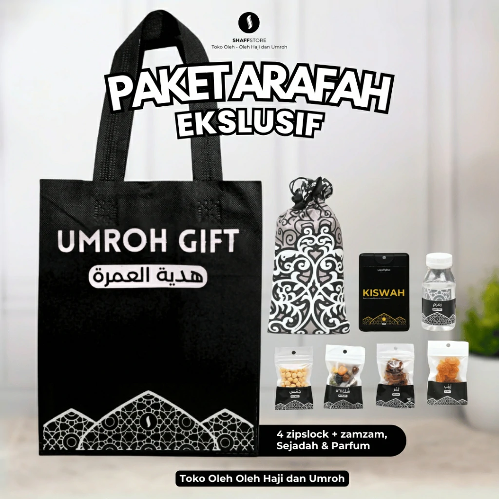 Paket Isian Hampers Tas Jinjing Arafah Black Series – Oleh-Oleh Haji & Umroh Eksklusif - Image 3