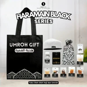 Paket Isian Hampers Tas Jinjing Haromain Black Series – Oleh-Oleh Haji & Umroh Eksklusif