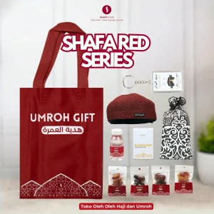 Paket Isian Hampers Tas JInjing Shafa Red Series – Oleh-Oleh Haji & Umroh Eksklusif