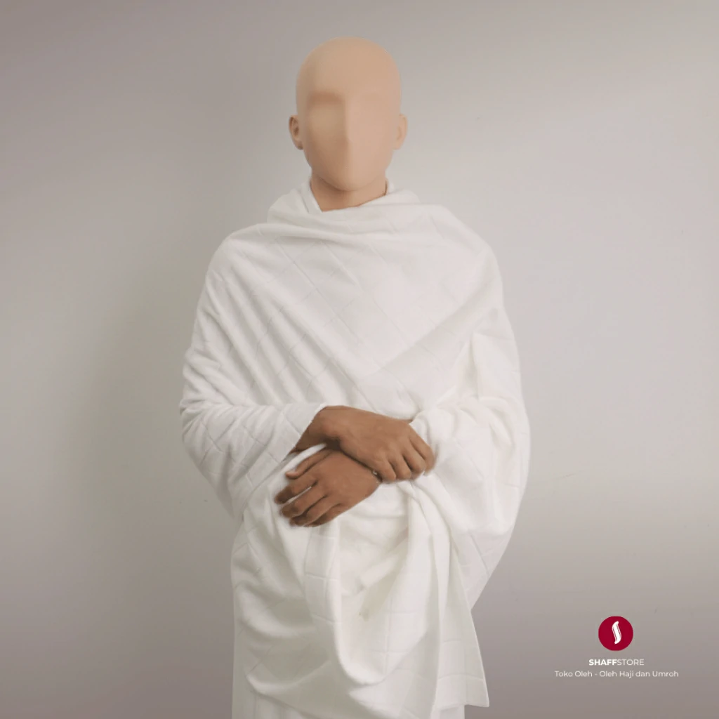 Kain Ihram Pria Dewasa - Perlengkapan Pakaian Haji dan Umroh - Image 2