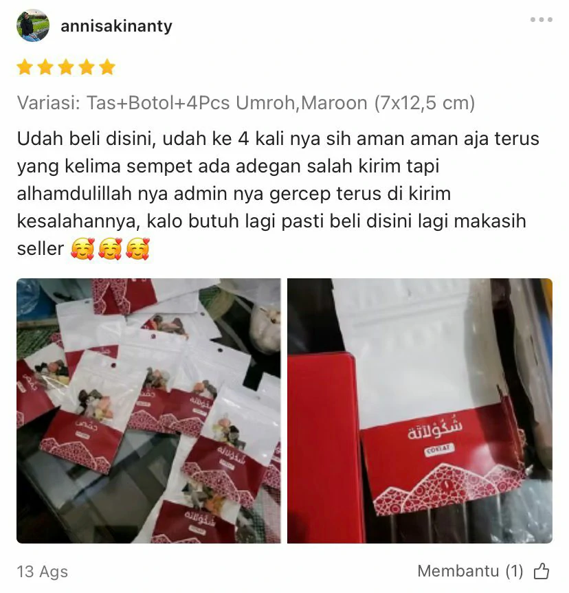 Testimoni Produk Shaff Store 01